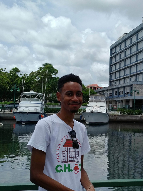 Image of tour guide Zachary P, leading historical walking tours in Bridgetown, Garrison, and Speightstown