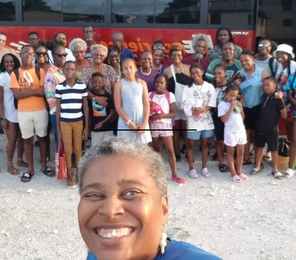 Tour guide and group conclude an enriching island tour with Chattel House Audio Tours Inc, specialists in Barbados' history and culture.
